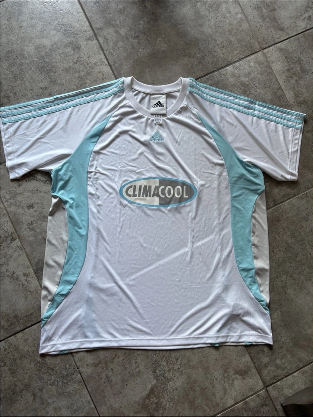 Adidas Men’s Climacool Jersey White Blue Size XXL KA5488 AFA MESSI 10 USED FC SB